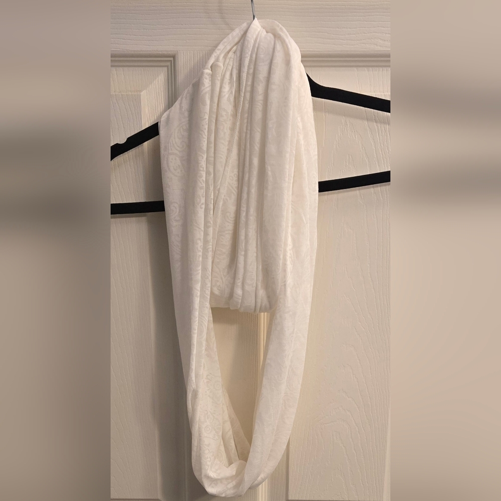 White Infinity Scarf